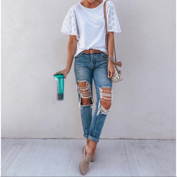 cyrus high waist ankle jeans